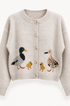 Duckling Parade Intarsia Cardigan