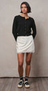Lace Trim Knit Button-Down Cardigan in BLACK - Women's SWEATERS | Urban Daizy