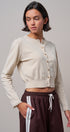 Lace Trim Knit Button-Down Cardigan in OATMEAL - Women's SWEATERS | Urban Daizy