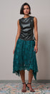 Faux Leather Ruched Sleeveless Top in BLACK - Women's Tops | Urban Daizy