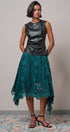 Faux Leather Ruched Sleeveless Top in BLACK - Women's Tops | Urban Daizy
