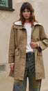 City Mist Hooded Cotton Parka in KHAKI - Women's Fashion | Urban Daizy