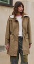 City Mist Hooded Cotton Parka in KHAKI - Women's Fashion | Urban Daizy