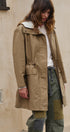 City Mist Hooded Cotton Parka in KHAKI - Women's Fashion | Urban Daizy