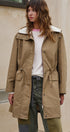 City Mist Hooded Cotton Parka in KHAKI - Women's Fashion | Urban Daizy