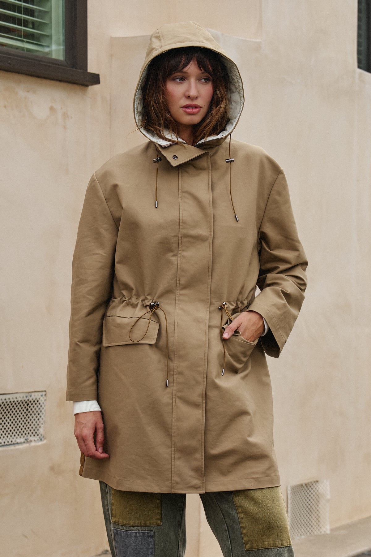 City Mist Hooded Cotton Parka - Women's Fashion | Urban Daizy