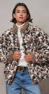 Printed Faux Fur Toggle Jacket in BROWN - Women's Fashion | Urban Daizy