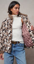 Printed Faux Fur Toggle Jacket in BROWN - Women's Fashion | Urban Daizy