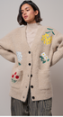 Floral Embroidered Oversized Knit Cardigan - Women's SWEATERS | Urban Daizy