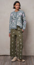 Floral Intarsia Knit Cardigan in GREY - Women's SWEATERS | Urban Daizy