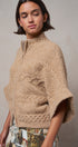 Cable Knit Zip-Up Oversized Cardigan Sweater - Women's SWEATERS | Urban Daizy