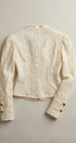 Ivory Lace Military Button Jacket - Women's Jackets & Outerwear | Urban Daizy