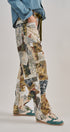 Patchwork Camo Wide Leg Cargo Pants in MULTI - Women's Pants | Urban Daizy