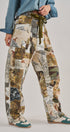 Patchwork Camo Wide Leg Cargo Pants in MULTI - Women's Pants | Urban Daizy