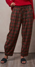 Plaid Drawstring Tapered Wool-Blend Pants - Women's Pants | Urban Daizy