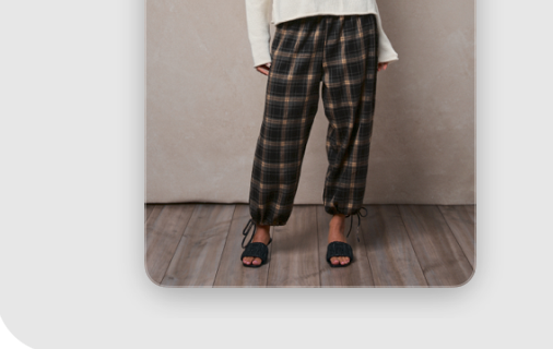 Plaid Flannel Elastic Waist Jogger Pants - Women's Pants | Urban Daizy