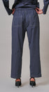 Elastic Waist Contrast Stitch Woven Pants in NAVY - Women's Pants | Urban Daizy