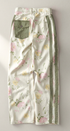 Floral Print Side Stripe Wide Leg Pants in IVORY - Women's Pants | Urban Daizy