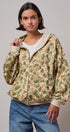 Camo Print Zip-Up Hoodie in CAMO - Women's Shorts | Urban Daizy