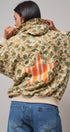 Camo Print Zip-Up Hoodie in CAMO - Women's Shorts | Urban Daizy