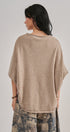 Dolman Sleeve Boat Neck Knit Top in MOCHA - Women's Sweaters | Urban Daizy