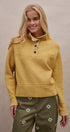 Textured Half-Button Mock Sweater - Women's Sweaters | Urban Daizy