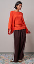 Batwing Sleeve Boat Neck Knit Top - Women's Sweaters | Urban Daizy