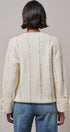 Colorful Dot Stitch V-Neck Tie Sleeve Sweater in IVORY - Women's Sweaters | Urban Daizy