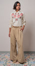 Cross-Stitch Floral Embroidered Button-Down Blouse - Women's Tops | Urban Daizy