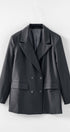 Urban Daizy Oversized Double-Breasted Notched Lapel Blazer Olive Blazer - Women's (UDZ-OT-00468) – alternate view 11