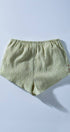 Urban Daizy Crinkle Stripe Shorts Lemon Shorts - Women's (UDZ-PT-00471) – alternate view 4