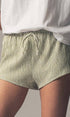 Urban Daizy Crinkle Stripe Shorts Lemon Shorts - Women's (UDZ-PT-00471) – alternate view 7