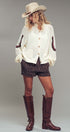 Western Horse Intarsia Cardigan