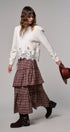 Lace Trim Knit Sweater with Floral Hem Detail in IVORY - Women's Sweaters | Urban Daizy