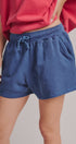 Sporty Chill Lounge Shorts in NAVY - Women's Casual Shorts | Urban Daizy