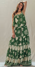 Urban Daizy Tropical Print Tiered Maxi Skirt Set Green Top & Skirt Set - Women's (UDZ-AC-00244-Green) – alternate view 8