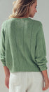 Urban Daizy Pointelle Knit Cardigan Lace Trim Button Down Green Cardigan - Women's (UDZ-KN-01051) – alternate view 10