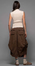 Urban Daizy Striped Ribbed Mock Neck Sleeveless Top Lt-Khaki Knit Top - Women's (UDZ-PT-00352) – alternate view 7