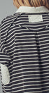 Urban Daizy Playful Cropped Stripe Cotton Top Black-White Polo - Women's (UDZ-PT-00355) – alternate view 5