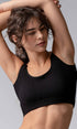 Urban Daizy Ribbed Seamless Bralette Crop Tank Top Black Tank Top - Women's (UDZ-TP-00180)