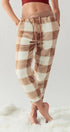 Urban Daizy Cozy Checkered Jogger Style Pajama Pants Ash-Blue Sleepwear Bottom - Women's (UDZ-PT-00127) – alternate view 10