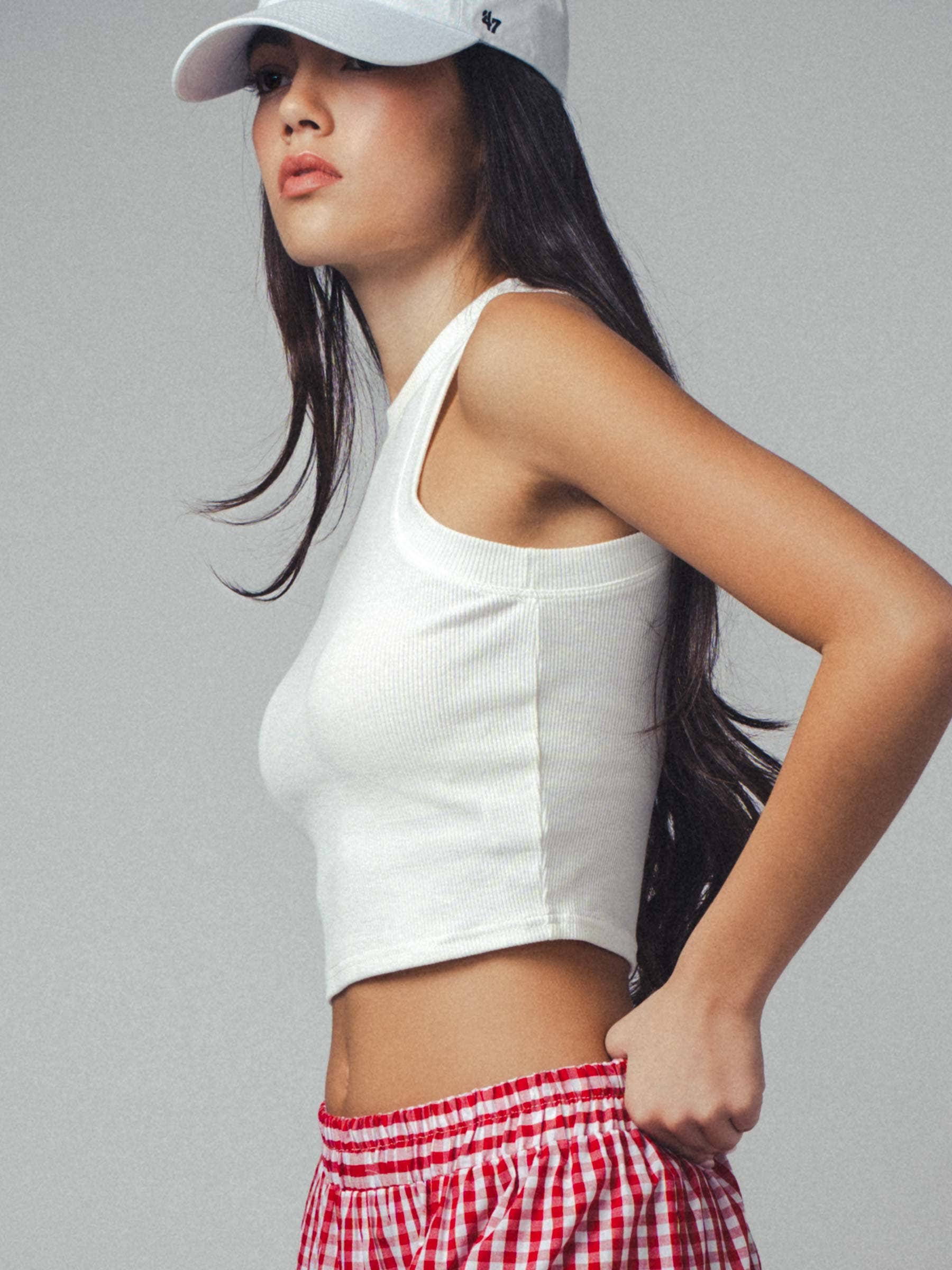 Urban Daizy Rib Knit Halterneck Sleeveless Tank Top Black Tank Top - Women's (UDZ-TP-00517) – alternate view 26