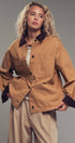 Urban Daizy Utility Contrast Collar Workwear Jacket Camel Jacket - Women's (UDZ-TP-00811) – alternate view 5