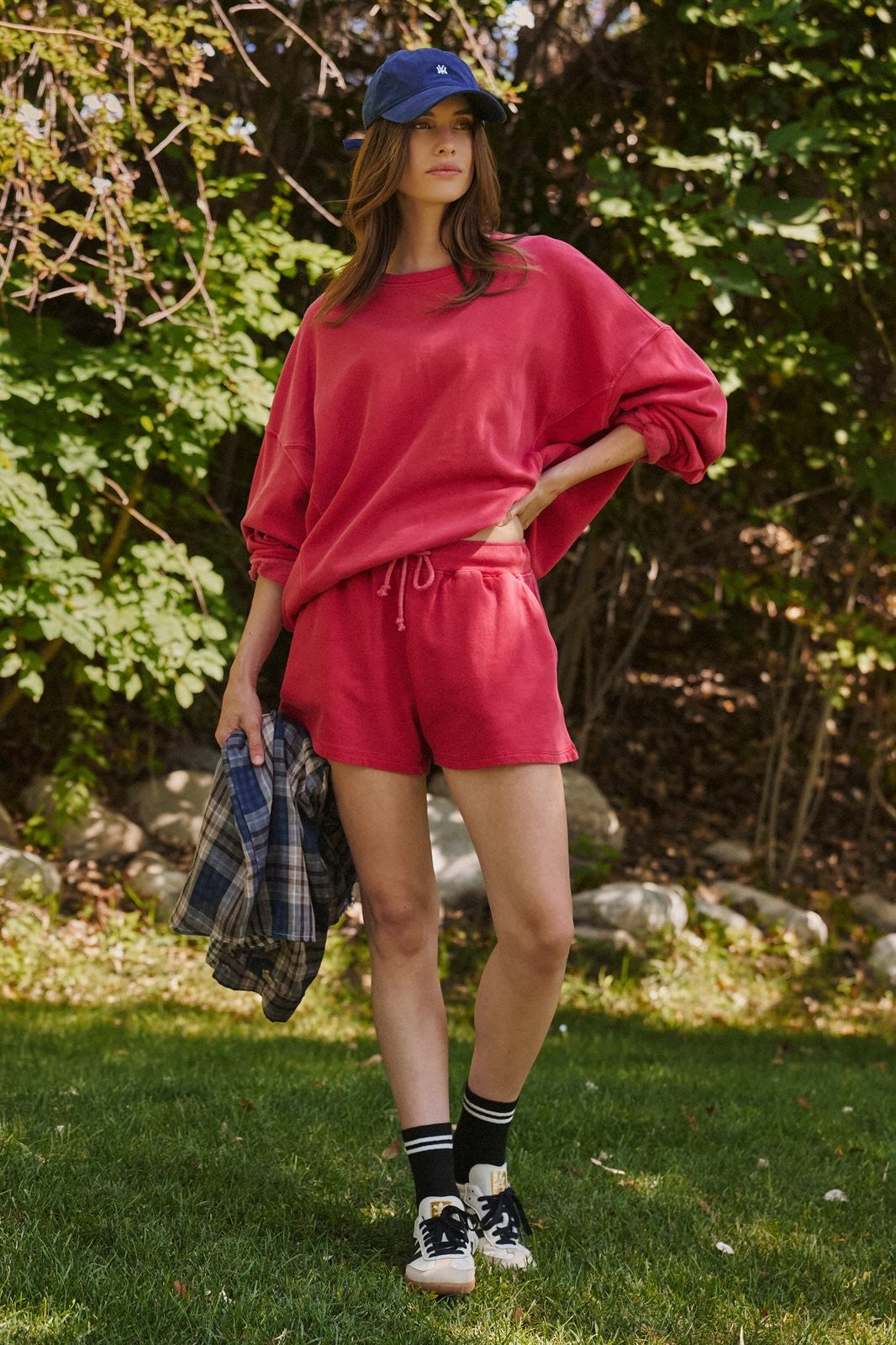Sporty Chill Lounge Shorts in CORAL - Women's Casual Shorts | Urban Daizy