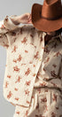 Urban Daizy Western Rodeo Ready Roundup Shirt Ivory Button Down Shirt - Women's (UDZ-DR-00390) – alternate view 7