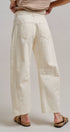 Urban Daizy Ecru White Wide Leg Barrel Jeans ECRU Jeans - Women's (TNPT0808-ECRU) – alternate view