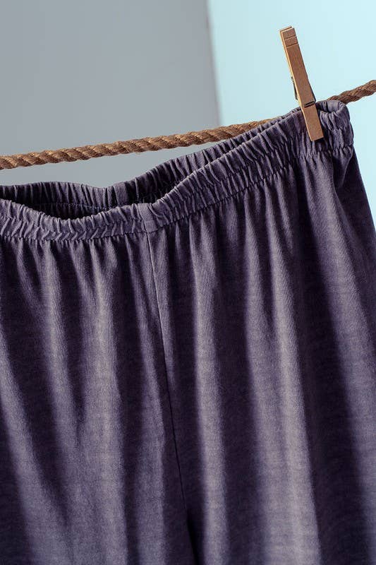 Vintage Wash Cotton Flare Yoga Pants
