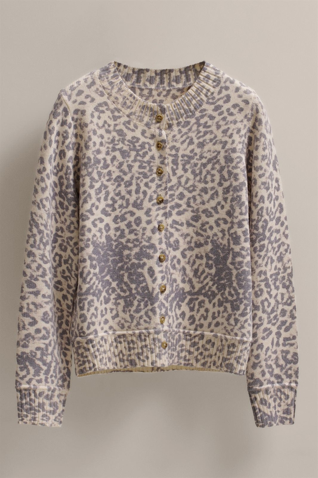Muted Leopard Print Knit Button Cardigan in LEOPARD - Women's Cardigans & Shrugs | Urban Daizy
