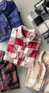 Buffalo Plaid Flannel Shirt Button Up Western Boho Top in BLACK - Women's Shirts & Blouses | Urban Daizy