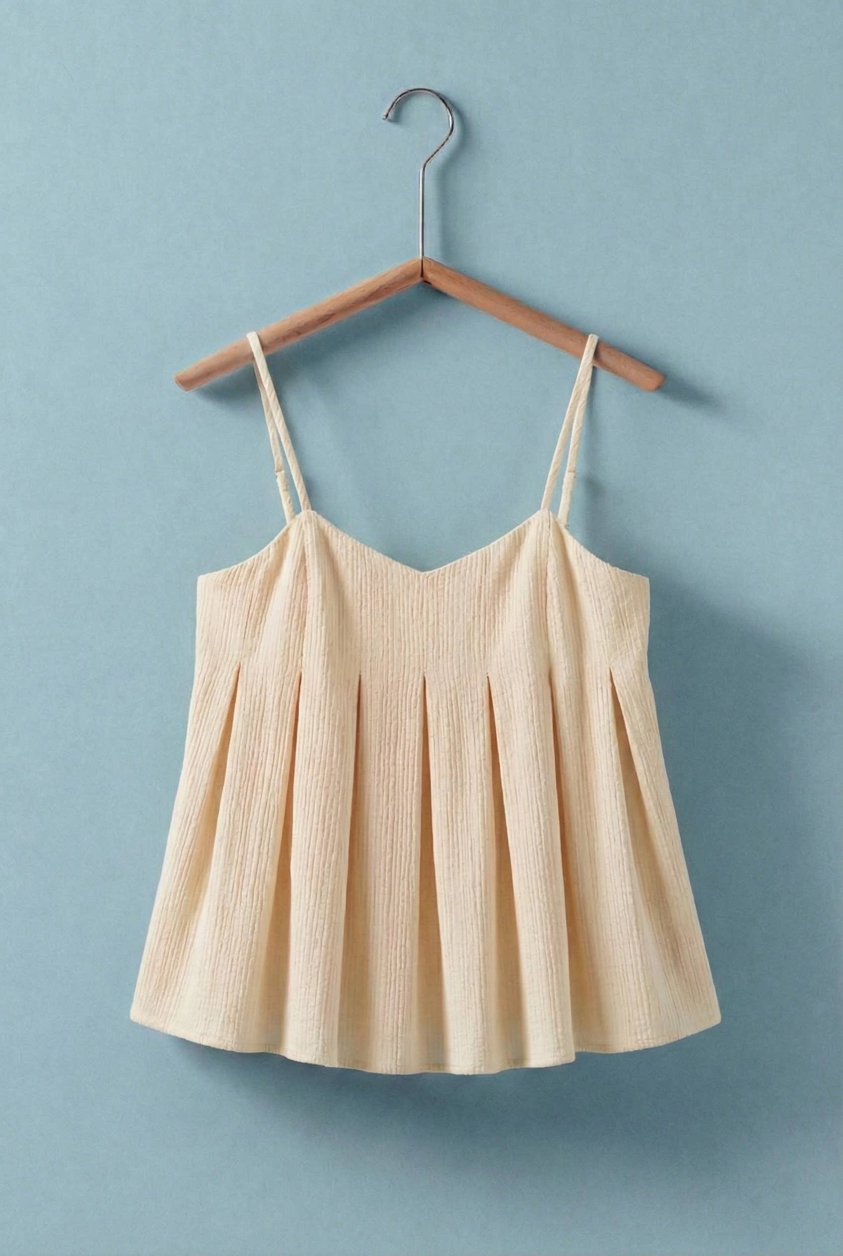 Seashell Print Empire Waist Cami Top